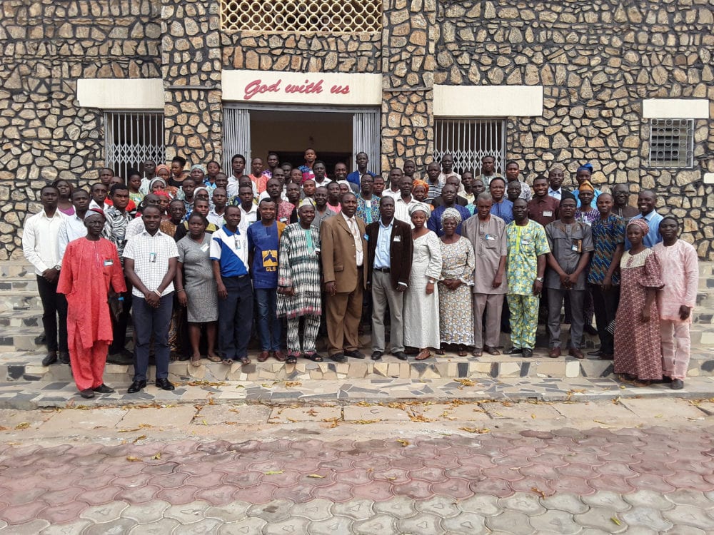 Leaders outside at the GLS in Nigeria