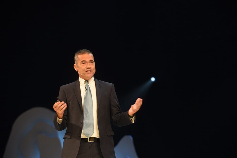David Livermore speaking at the Global Leadership Summit 2018.