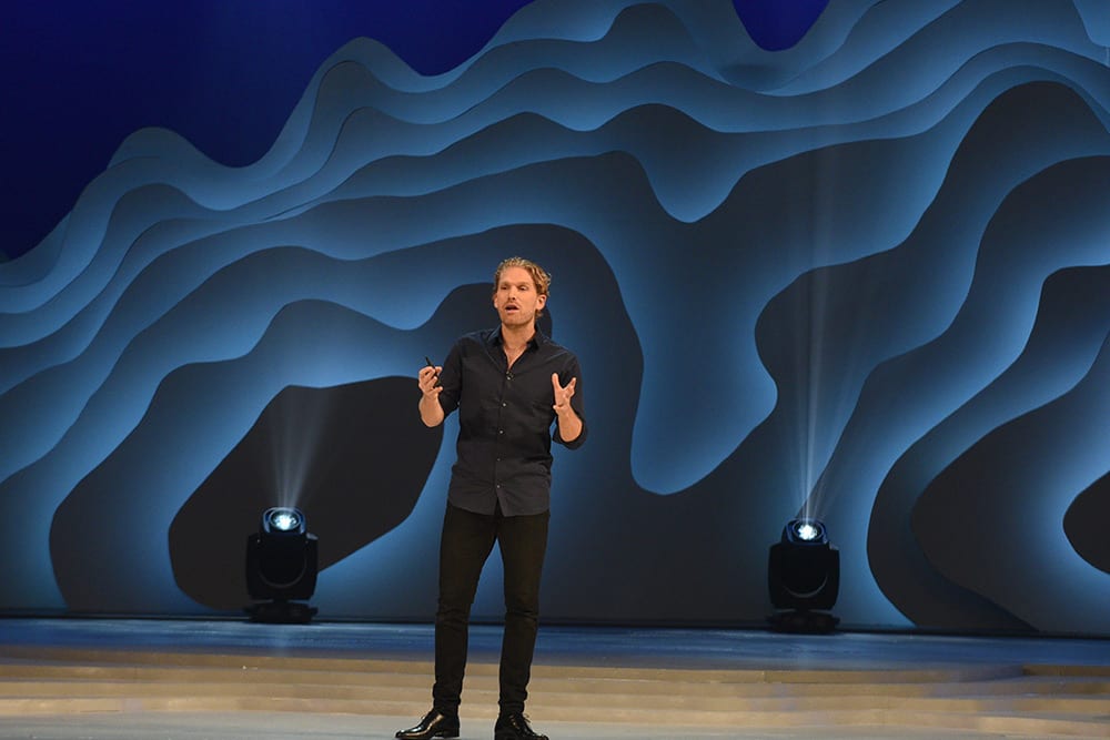 Rasmus Ankersen speaking at The Global Leadership Summit.