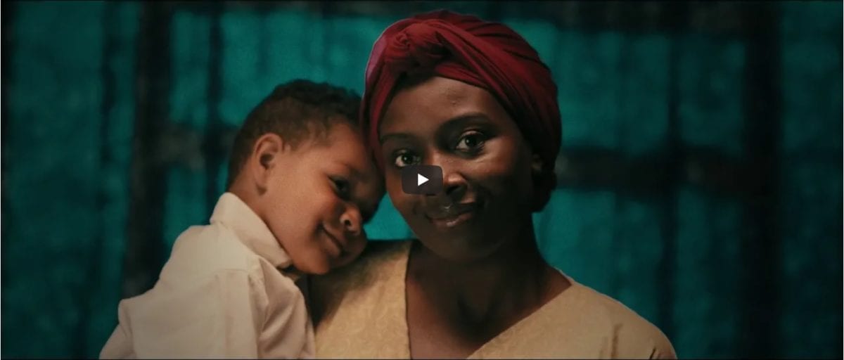 African woman with her child