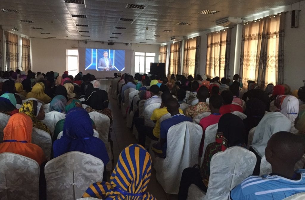 Attendees watching GLS in Zanzibar