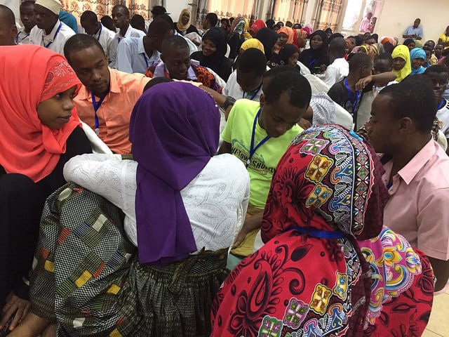 Discussion during the GLS in Zanzibar