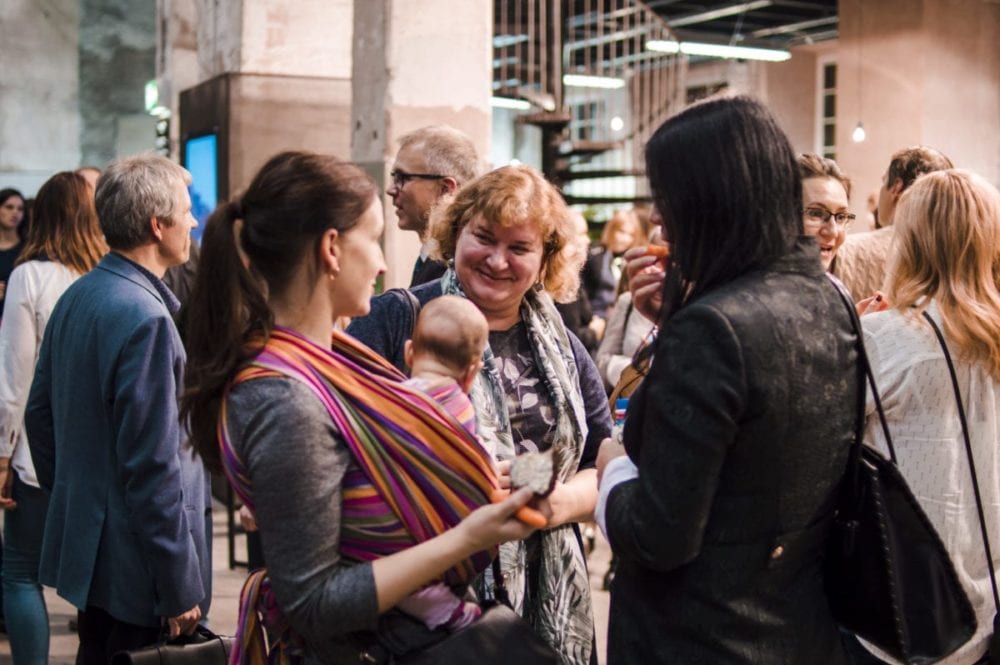 Mother attending Summit in Estonia