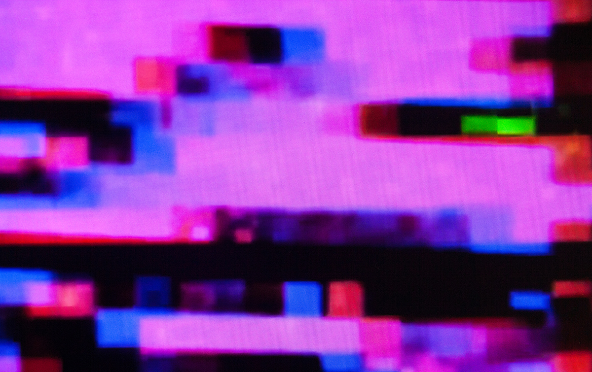 Glitch on the screen. Abstract background.