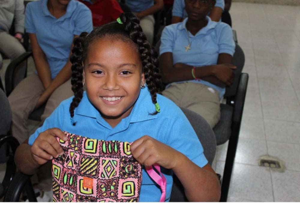 Girl Receives Days for Girls Hygiene Kit