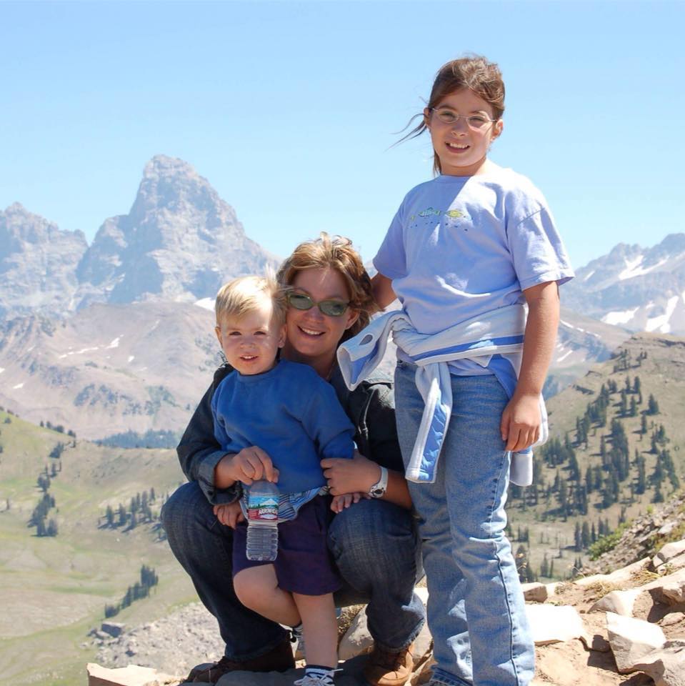 Gina Casner with daughter Katie and son